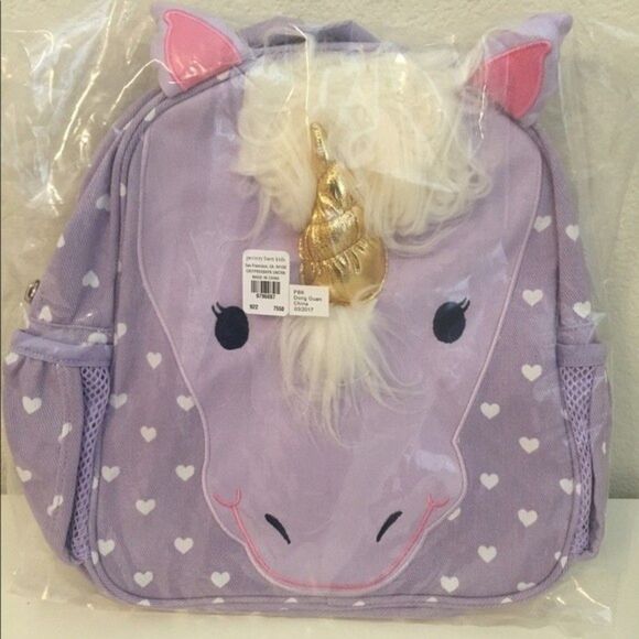 Pottery Barn Kids Unicorn Classic Critter PRE-K Preschool Backpack NO MONO NWT - Picture 1 of 5
